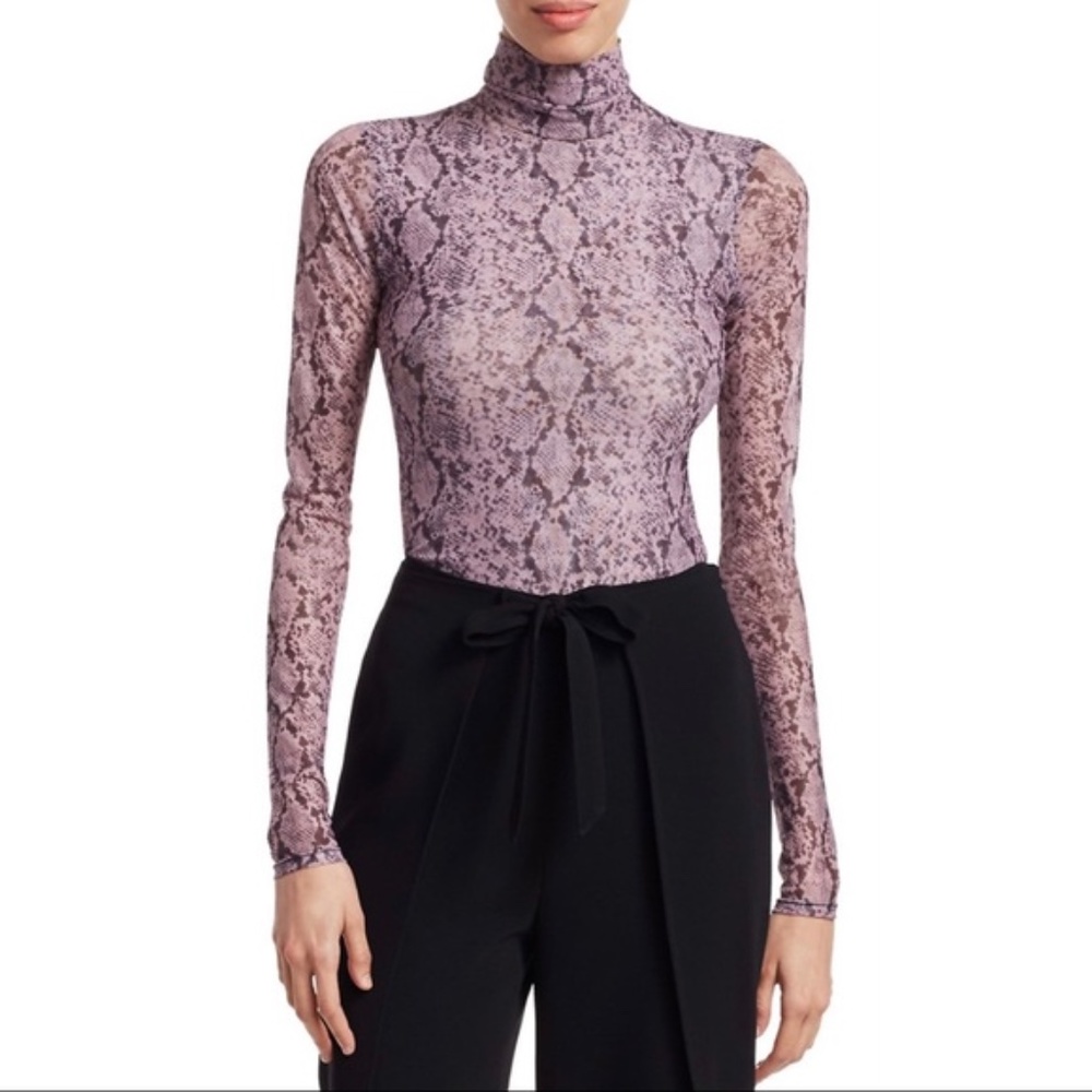 Cinq A Sept Python Turtleneck Sz Xs Nwot - image 4